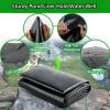 Dtyubfg Black Pond Liner, 4 x 6 m, 5 x 8 m, 6 x 10 m, UV-Resistant and Easy to Cut, Ideal for Outdoor Ponds, Waterfalls, Fish Ponds, Koi Ponds and Water Gardens, Black view 3