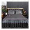 UYFRD Microfiber Bed Skirt, Ruffled Lace, 180 x 200 cm, 1-Piece view 1