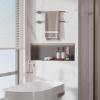 Stainless Steel Wall Niche Shower Shelf with LED Light – No Tiling Required view 2