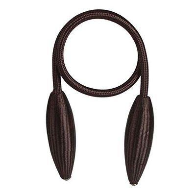 SQIANKUN Curtain Tiebacks, 2-Pack, Flexible Shape, Black Coffee