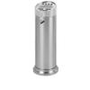 Freestanding Stainless Steel Outdoor Ashtray, Black/Silver view 1
