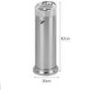 Freestanding Stainless Steel Outdoor Ashtray, Black/Silver view 2