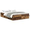 WSJHUHK Bed Frame Without Mattress, Old Wood, 120 x 190 cm, Small Double view 2