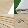 Waterproof Rectangular Sun Shade Sail 4 x 8 m with Eyelets, Dark Green view 3