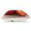 WPUTY Pillow Covers, Fresh Strawberry Design, Printed, Fuzzy, 16 x 16 in, Modern Decor for Sofa, Bed, Office, 2-Pack view 2