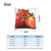 WPUTY Pillow Covers, Fresh Strawberry Design, Printed, Fuzzy, 16 x 16 in, Modern Decor for Sofa, Bed, Office, 2-Pack view 4