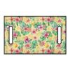 Wanyint Golf Cart Seat Cover, Portable, Machine Washable, for 2/4-Person Golf Carts, Tropical Hibiscus Leaf, Lemon and Pineapple view 2