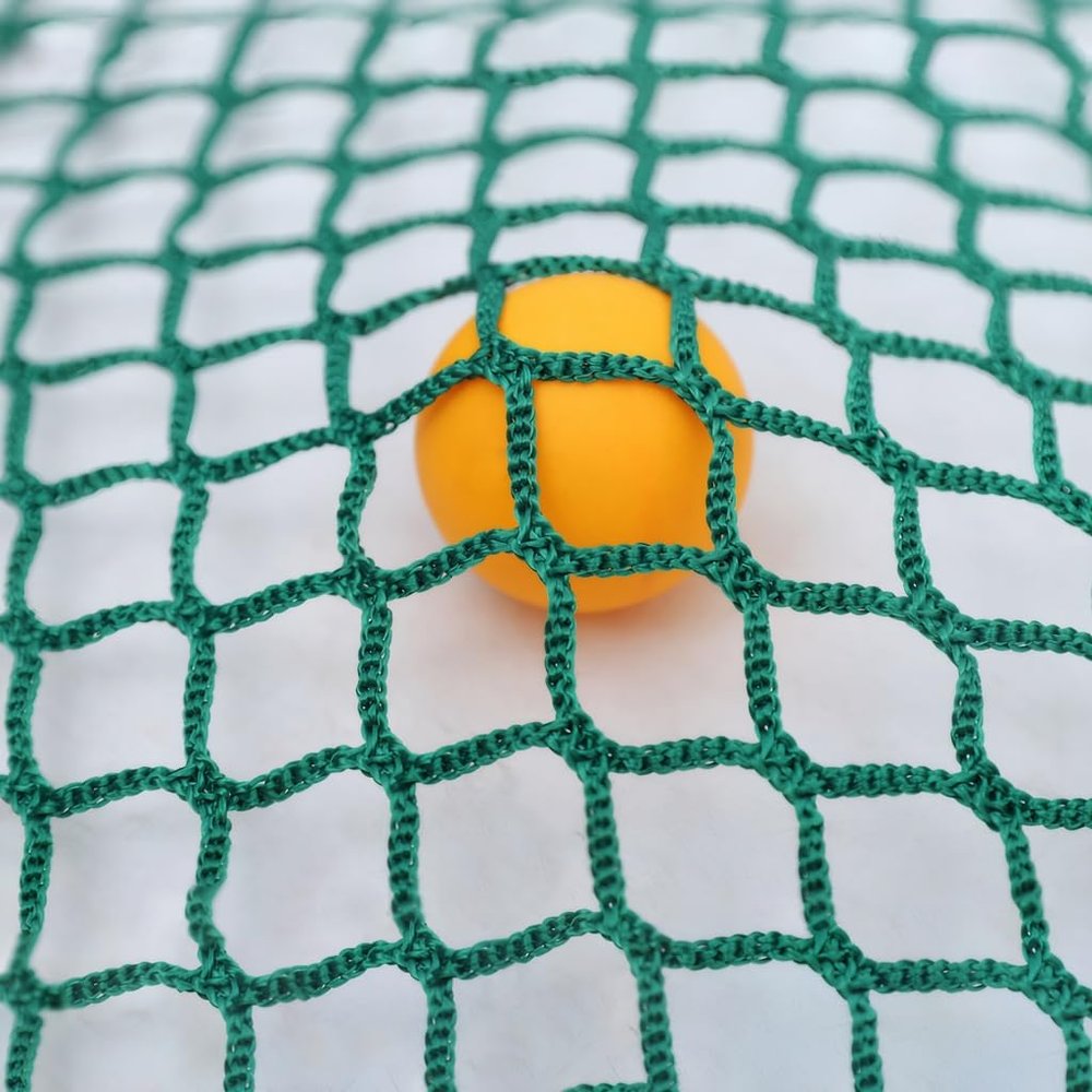 Playground Safety Rope Net for Children, Balcony and Stair Railing Guard, Knotless, Green, 1.6 x 6.5 ft (0.5 x 2 m)