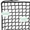 Playground Safety Rope Net for Children, Balcony and Stair Railing Guard, Knotless, Green, 1.6 x 6.5 ft (0.5 x 2 m) view 2