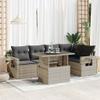 IKAYAA 6-Piece Light Gray Outdoor Balcony Lounge Set, Type 9 view 1
