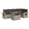 IKAYAA 6-Piece Light Gray Outdoor Balcony Lounge Set, Type 9 view 2