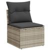 IKAYAA 6-Piece Light Gray Outdoor Balcony Lounge Set, Type 9 view 3