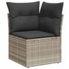 IKAYAA 6-Piece Light Gray Outdoor Balcony Lounge Set, Type 9 view 4