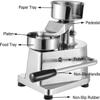 Burger Patty Maker for 5 Hamburgers, Manual Stainless Steel Machine with 3 Interchangeable Molds and 500 Patty Papers view 4