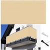 Weather-Resistant Balcony Privacy Screen 75 x 360 cm, Sand Yellow view 1