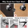 Black Office and Gaming Chair Floor Protection Mat, 90 x 140 cm view 4