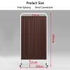 PYROSUN Mobile Medical Privacy Screen, 1.80 m Tall, Portable Room Divider on Wheels with Swing Door for Wards, Beauty Salons, and Health Clinics (Brown, 1 Panel) view 2