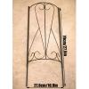 Large Wrought-Iron Trellis for Climbing Plants, Semicircular, Downspout Occluder, Retro Style, Metal Spike for Vines, Plant Support, 185 x 27.8 cm, Black view 3