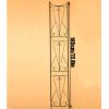 Large Wrought-Iron Trellis for Climbing Plants, Semicircular, Downspout Occluder, Retro Style, Metal Spike for Vines, Plant Support, 185 x 27.8 cm, Black view 4