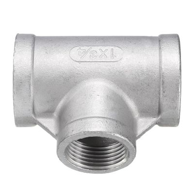 QUARKZMAN 304 Stainless Steel Female NPT Reducing Tee Fitting, 3/4" x 1" x 1"