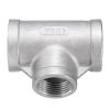 QUARKZMAN 304 Stainless Steel Female NPT Reducing Tee Fitting, 3/4" x 1" x 1" view 1