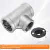 QUARKZMAN 304 Stainless Steel Female NPT Reducing Tee Fitting, 3/4" x 1" x 1" view 3