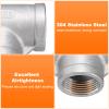 QUARKZMAN 304 Stainless Steel Female NPT Reducing Tee Fitting, 3/4" x 1" x 1" view 4