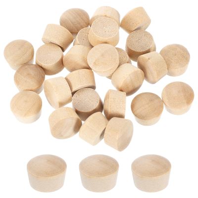 QUARKZMAN 26-Piece Lotus Wood Screw Hole Plugs, 14 x 12.5 mm