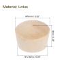 QUARKZMAN 26-Piece Lotus Wood Screw Hole Plugs, 14 x 12.5 mm view 2