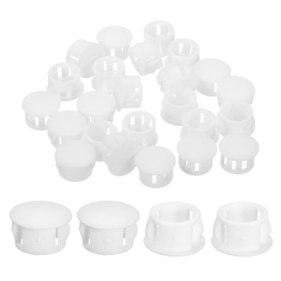 QUARKZMAN 28-Piece 14 mm (9/16 in) Nylon Hole Cover Caps, White