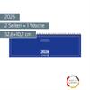 BRUNNEN Landscape Appointment Book Model 774 '26 | 326 × 102 mm, Cardboard, Blue view 2