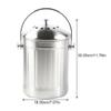 VILLFUL Stainless Steel Compost Bin with Lid and Carrying Handle view 2