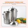 VILLFUL Stainless Steel Compost Bin with Lid and Carrying Handle view 4