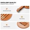 Black and White Round Totem Brown Golf Tee Storage Bag, Multifunctional Golf Tee Holder for Men, Durable PU Material view 4