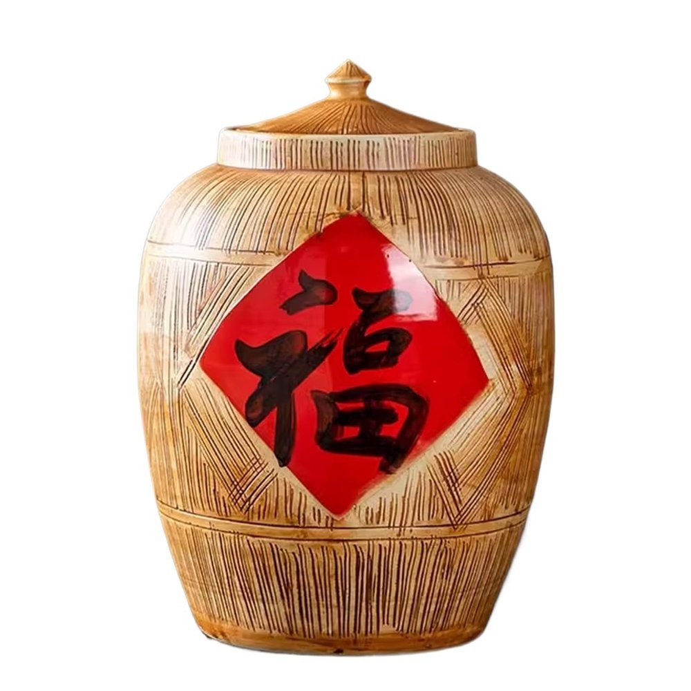 WEITINGKKK Ceramic Rice Storage Container, 15 kg