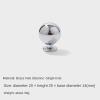 SANCHAKOU Cabinet Knobs, 2/4-Pack, Brass Silver Chrome Round Ball Handles view 2