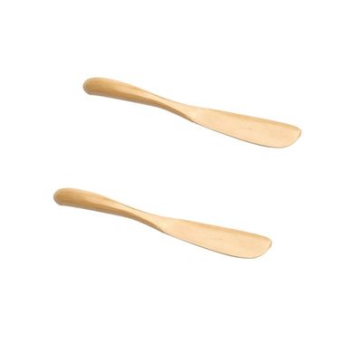 getuse 2-Piece Wooden Cake Cream Scrapers and Batter Spatulas