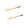 getuse 2-Piece Wooden Cake Cream Scrapers and Batter Spatulas view 2