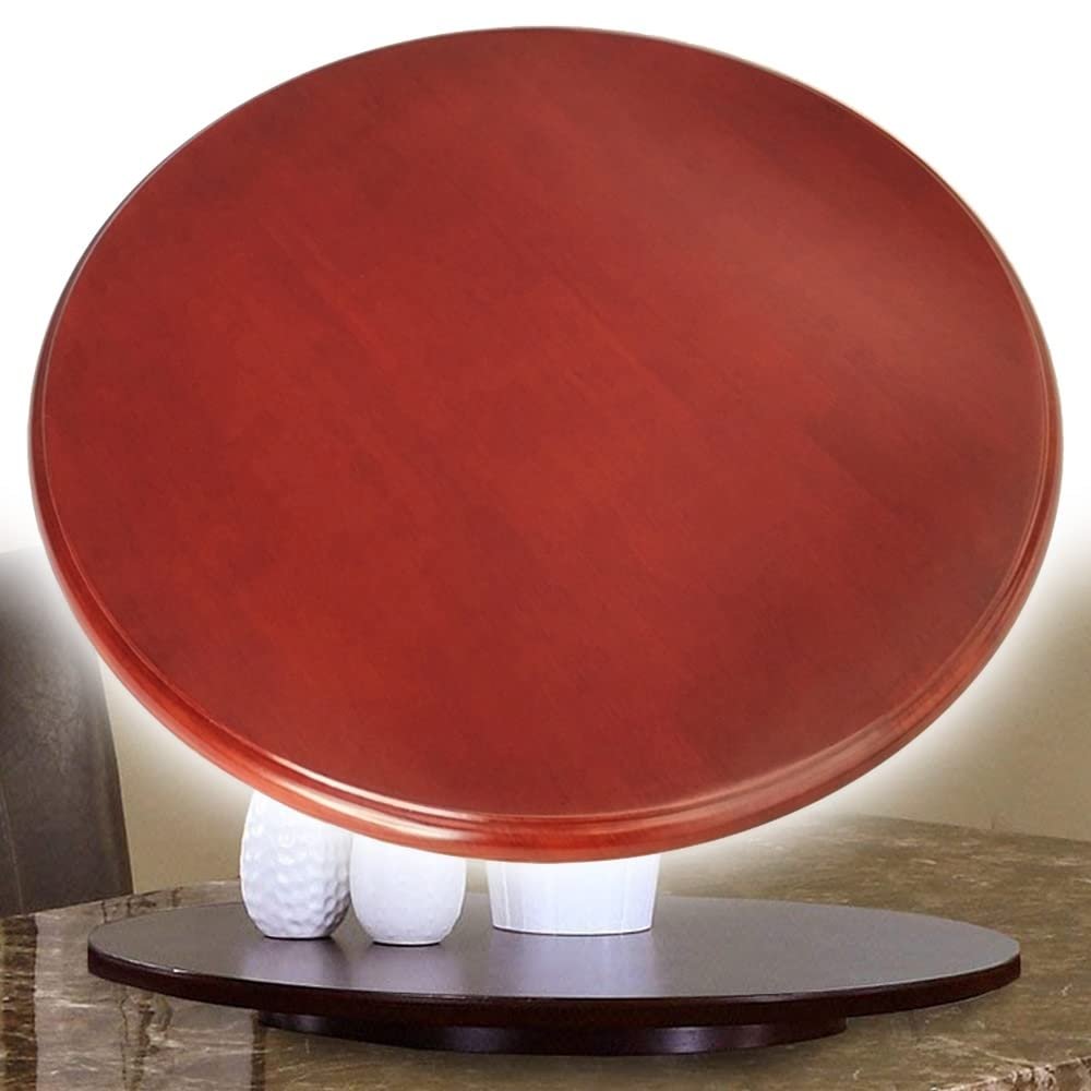 SHENJIA Wooden Lazy Susan Rotating Serving Tray