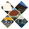 Waterproof Rectangular Sun Shade Sail 4 x 4.5 m, 98% UV Protection, Dark Gray view 2