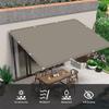 Waterproof Rectangular Sun Shade Sail 4 x 4.5 m, 98% UV Protection, Dark Gray view 4