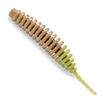 Fishup Tanta 1.5" 4.2 cm - 10 Soft Plastic Worms, Fishup Colors: Coffee Milk/Light Olive