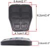 ZAPYVET Rubber Brake/Clutch Pedal Pad Cover for SEAT Cordoba 6K, VW Derby and Polo Classic 1994–2002 view 2