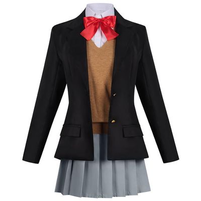 Tachibana Mikari Cosplay JK Uniform with Gold Wig