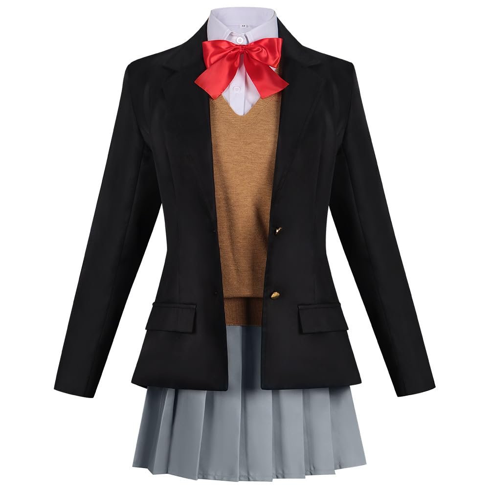 Tachibana Mikari Cosplay JK Uniform with Gold Wig