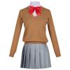 Tachibana Mikari Cosplay JK Uniform with Gold Wig view 3