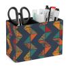 SMAZDFXX PU Leather Pencil Holder with 2 Compartments and Boho Graphics view 1