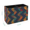 SMAZDFXX PU Leather Pencil Holder with 2 Compartments and Boho Graphics view 2