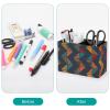 SMAZDFXX PU Leather Pencil Holder with 2 Compartments and Boho Graphics view 3