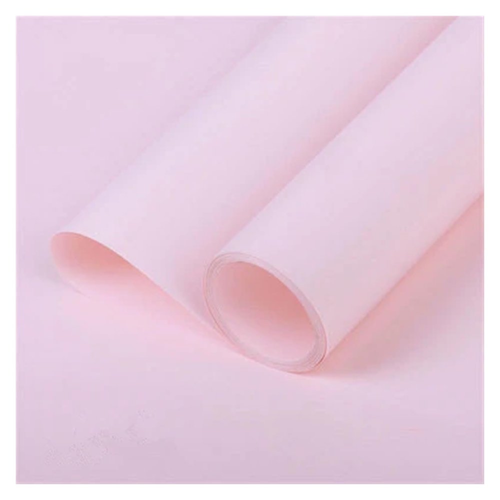 ZRHWSPD 11-Yard Matte Film Gift Wrapping Flower Paper Roll, Waterproof Thickened Bouquet Packaging DIY Paper, Light Pink